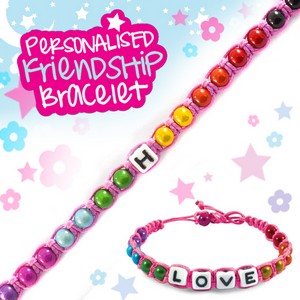 Girls Personalised Friendship Bracelet:- H