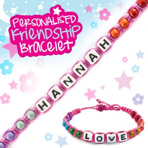 Girls Personalised Friendship Bracelet:- Hannah