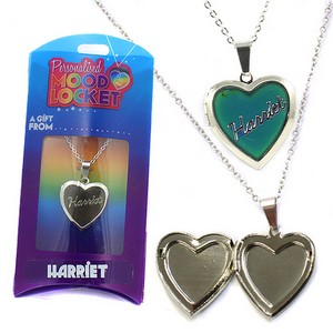 Colour Changing Personalised Mood Locket Necklace:- Harriet