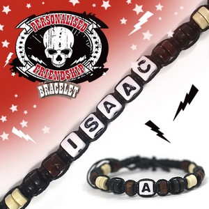 Boys Personalised Friendship Bracelet:- Isaac