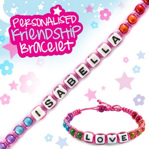 Girls Personalised Friendship Bracelet:- Isabella