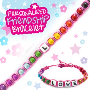 Girls Personalised Friendship Bracelet:- L