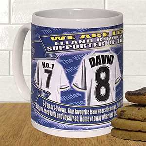 Leeds United Personalised Football Shirt Mug