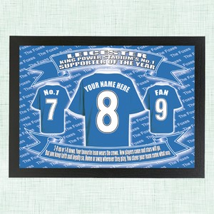 Leicester  Personalised Football Shirt Picture