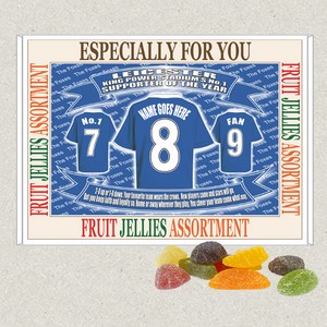 Leicester Football Shirt Personalised Boxed Sweets