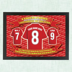 Liverpool  Personalised Football Shirt Picture