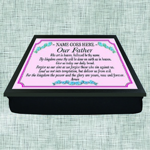 Lords Prayer Personalised Lap Tray