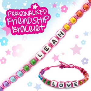 Girls Personalised Friendship Bracelet:- Leah