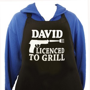 Personalised Licenced To Grill Apron