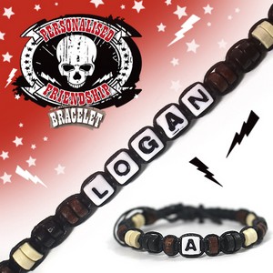 Boys Personalised Friendship Bracelet:- Logan