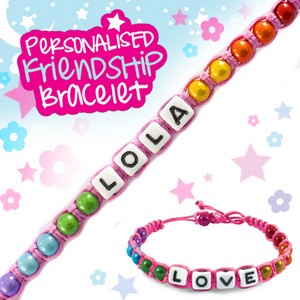 Girls Personalised Friendship Bracelet:- Lola