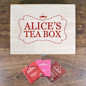 Love Chai' Personalised Tea Box With Name