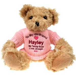 Girlfriend Light Brown Personalised Teddy Bear