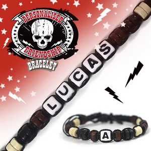 Boys Personalised Friendship Bracelet:- Lucas