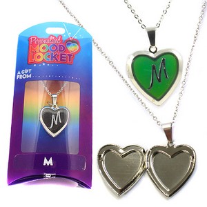 Colour Changing Personalised Mood Locket Necklace:- M