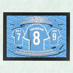 Manchester City  Personalised Football Shirt Picture