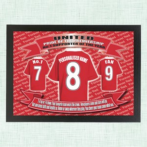Manchester United  Personalised Football Shirt Picture