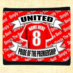 Manchester United Football shirt Personalised Wallet