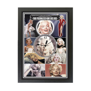 Marilyn Monroe Personalised Icon Framed Clock
