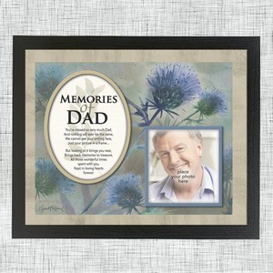 Memories of Dad memorial photo mount