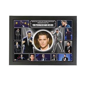 Michael Buble Personalised Icon Framed Picture