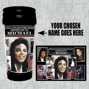Michael Jackson Personalised Icon Travel Mug 