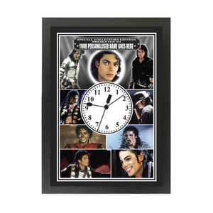 Michael Jackson Personalised Icon framed Clock