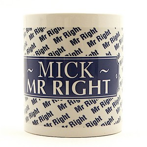 Mr Right Personalised Mug