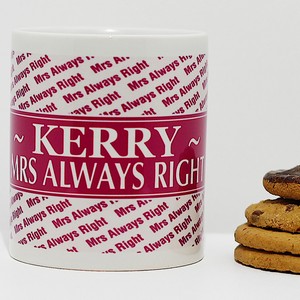 Mrs Always Right Personalised Mug