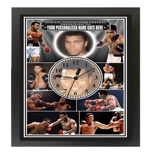 Muhammad Ali Personalised Icon Framed Clock
