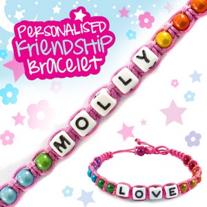 Girls Personalised Friendship Bracelet:- Molly