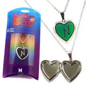Colour Changing Personalised Mood Locket Necklace:- N