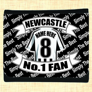 Newcastle Football Shirt Personalised Wallet