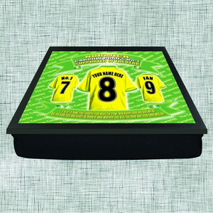 Norwich Football Shirt Personalised Lap Tray