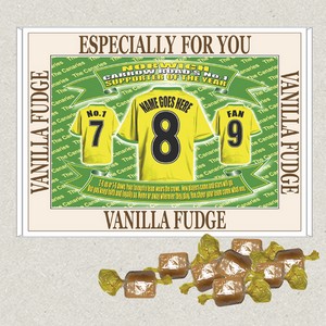 Norwich Football Shirt Personalised Boxed Sweets
