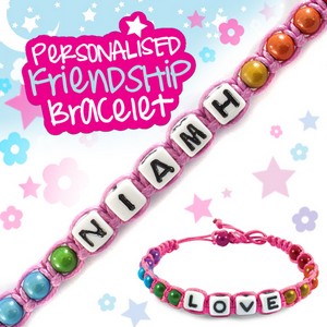 Girls Personalised Friendship Bracelet:- Niamh