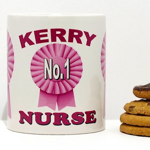 No.1 Profession Rosette Personalised Mug (Female)