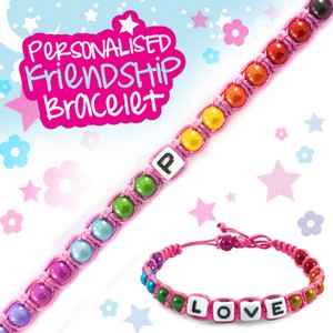 Girls Personalised Friendship Bracelet:- P