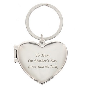 Heart  Personalised (Any Message) Photoframe Keyring