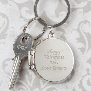 Round Personalised (Any Message) Photo Keyring