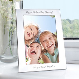 Silver 5x7 Personalised (Any Message) Photo Frame