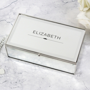 Classic Mirrored Personalised Jewellery Box