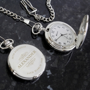 Classic Personalised (Any Message) Pocket Fob Watch