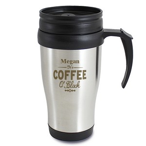 Coffee O'Clock Personalised Travel Mug