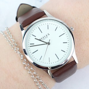Unisex Personalised Silver Watch with Presentation Box