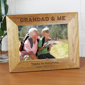 Grandad & Me Personalised 7x5 Photo Frame