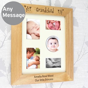 Grandchild Personalised 8x10 ( Any Message) Wooden Photo Frame