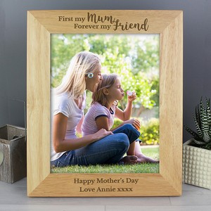 First My Mum, Forever My Friend: Personalised Photo Frame