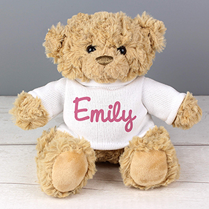 Pink Personalised Name Only Teddy Bear