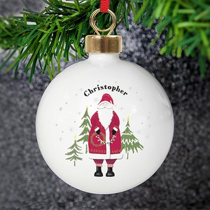 Father Christmas Personalised Bauble